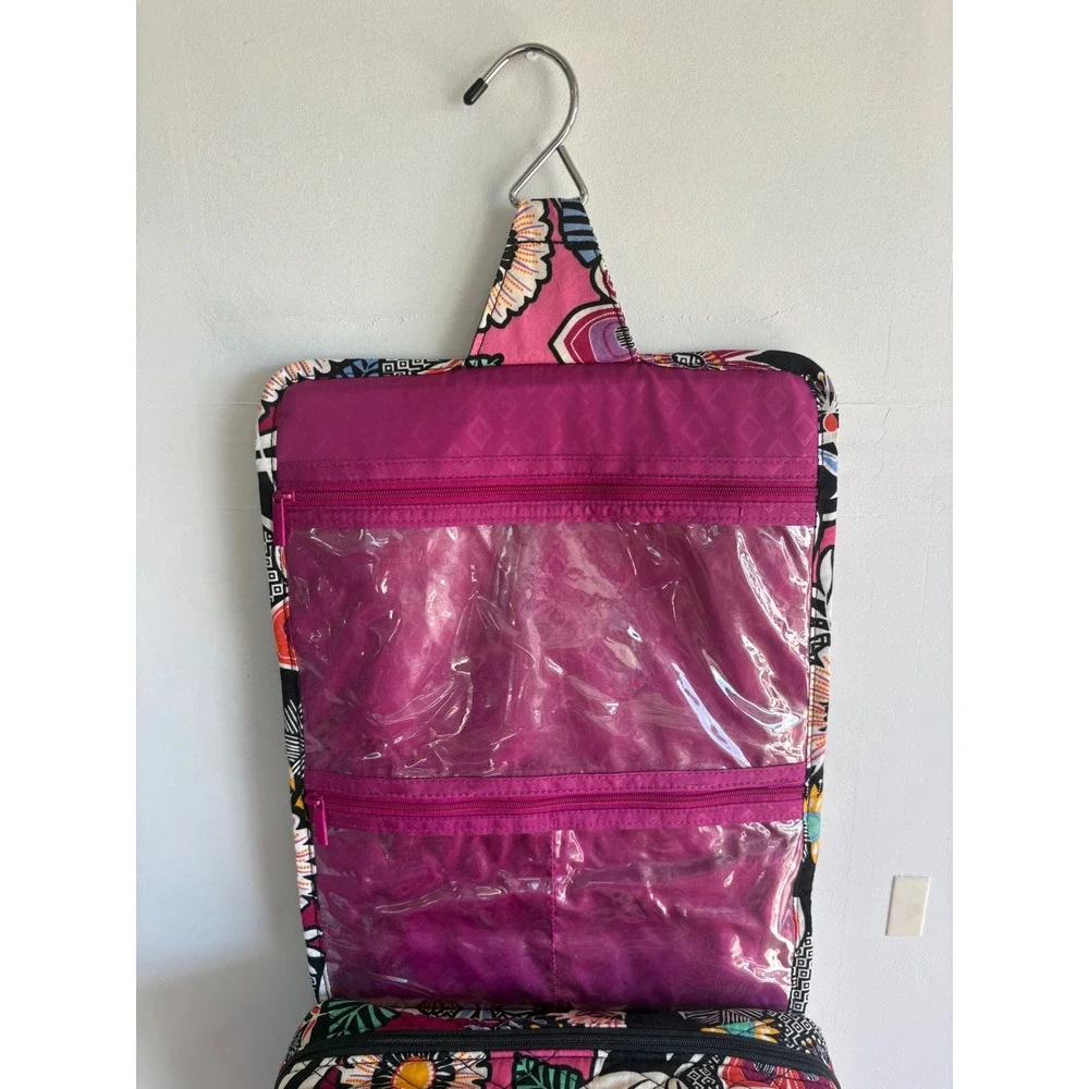 Vera Bradley Hanging Travel toiletry  Organizer Quilted kawaii preppy Cosmetic